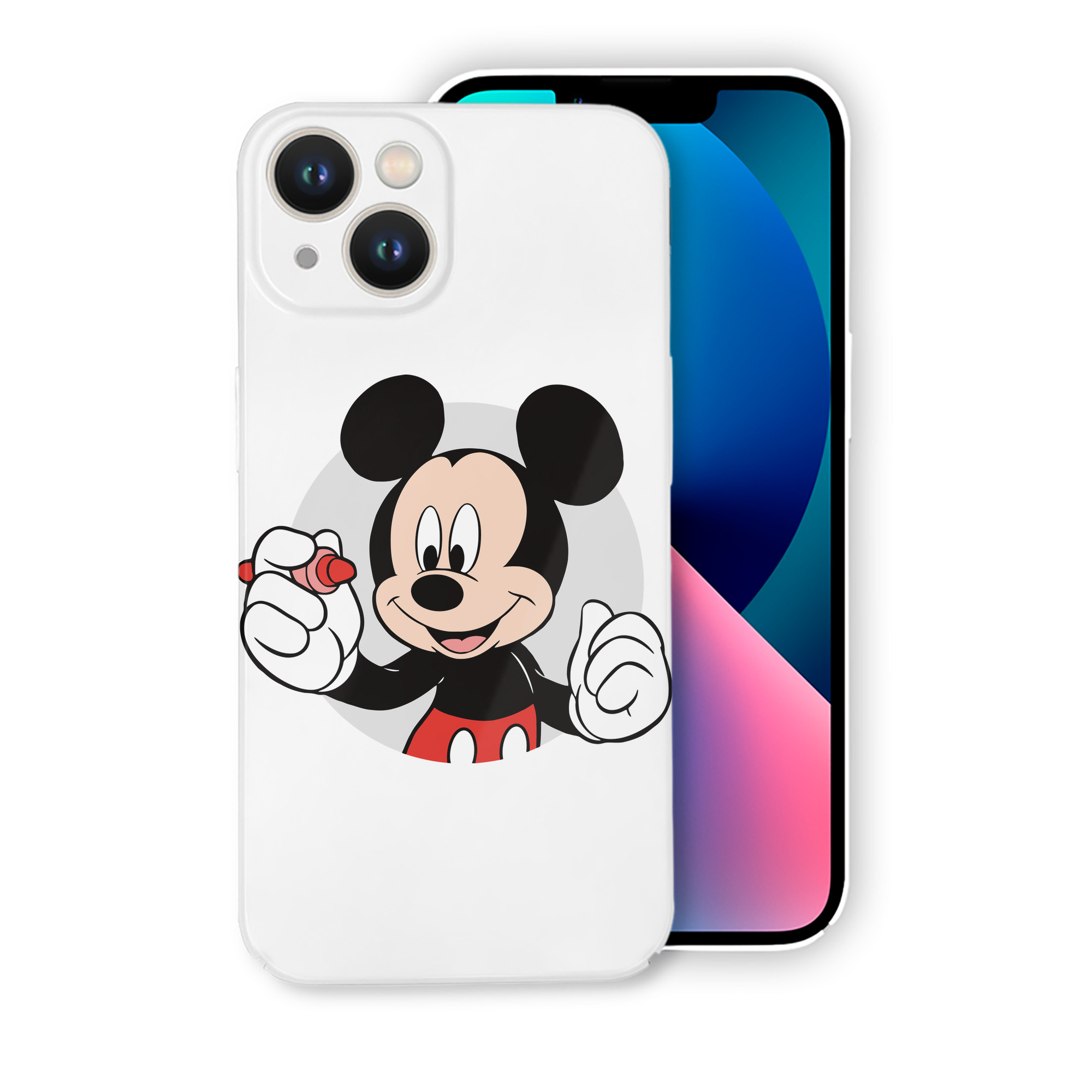 （画像用） ミッキーマウス Mickey Mouse 【iPhone 14シリーズ対応】ハードケース